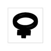 VROUW SYMBOOL 	RUBBERSTEMPEL (Afrduk)
