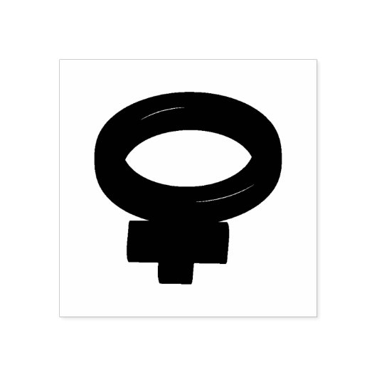 VROUW SYMBOOL 	RUBBERSTEMPEL (Afrduk)