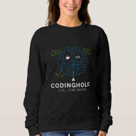Vrouw Tech Brain Circuit Coderingsgrafiek IT Meisj Trui