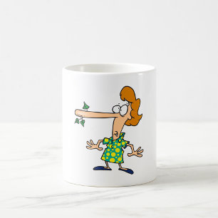 Vrouw Telling Lies Koffiemok