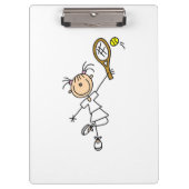 Vrouw Tennis Player Klembord (Voorkant)