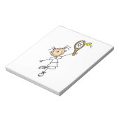 Vrouw Tennis Player Notitieblok (Gedraaid)