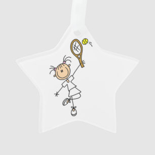 Vrouw Tennis Player Ornament