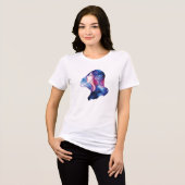 Vrouw Tri-Blend Shirt (Voorkant volledig)