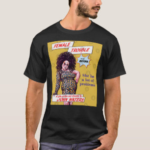 Vrouw Trouble Divine - John Waters Bizarre Cult M T-shirt