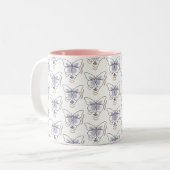 Vrouw Tweekleurige Koffiemok (Voorkant links)
