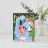 Vrouw uit Puerto Rico Briefkaart (Staand voorkant)