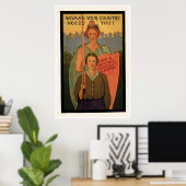 Vrouw Uw land heeft u nodig! Poster (Thuiskantoor)