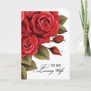 Vrouw Valentijnsdag Liefde Rode Rozen Kaart