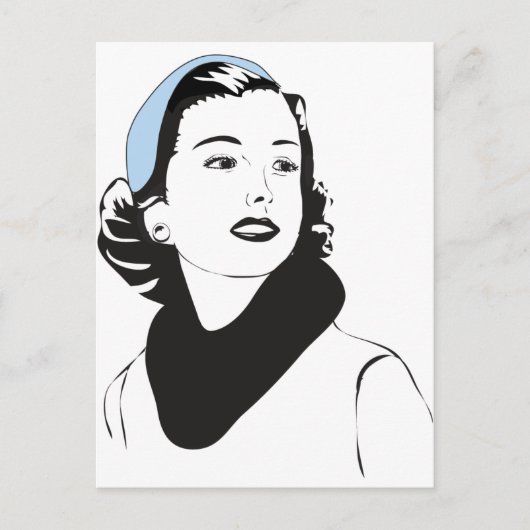 Vrouw van 50 inch briefkaart (Voorkant)