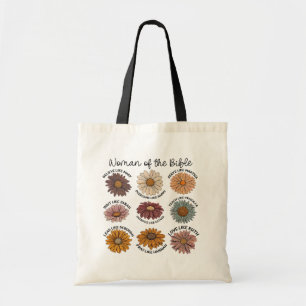 Vrouw van de Bijbel Boho Christelijk Tote Bag