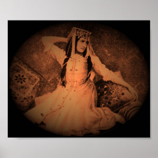 Vrouw van de kaukasus poster