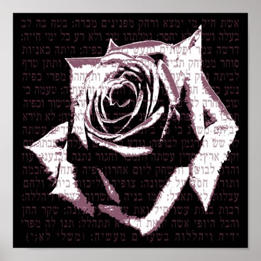 Vrouw van de Kleur - Roze Poster (Voorkant)