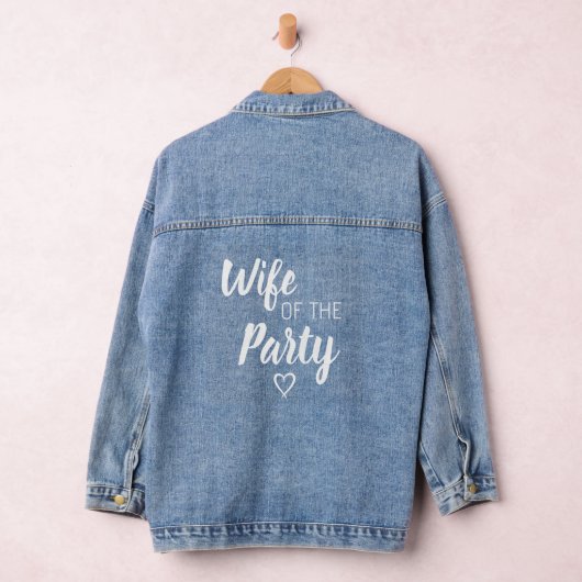 Vrouw van de partijbruid denim jacket (Hangar)