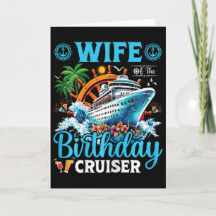 Vrouw van de verjaardag Cruiser Cruise Boot Verjaa Kaart