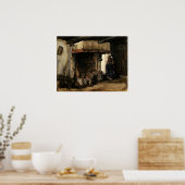 Vrouw van een Hearth door Vincent van Gogh Poster (Keuken)