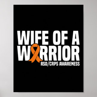 Vrouw Van Een Krijger Oranje Lint Rsdcrps Bewustzi Poster