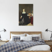 Vrouw van een maagd canvas afdruk (Insitu (Slaapkamer))