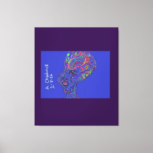 Vrouw van gratie en charme  canvas afdruk (Voorkant)
