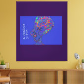 Vrouw van gratie en charme  canvas afdruk (Insitu (Woonkamer))