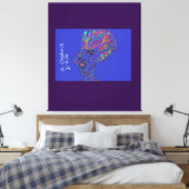 Vrouw van gratie en charme  canvas afdruk (Insitu (Slaapkamer))
