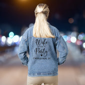 Vrouw Van Het Feest Charleston Vrouwen Afscheidsfe Denim Jacket