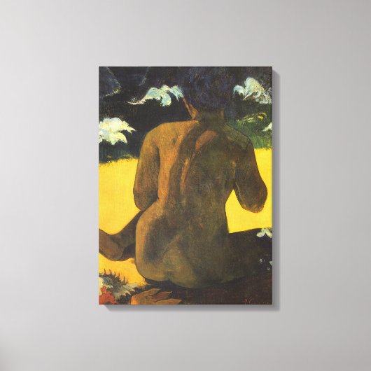 Vrouw van het Zee van Paul Gauguin, Kunst Canvas Afdruk (Voorkant)