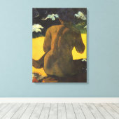 Vrouw van het Zee van Paul Gauguin, Kunst Canvas Afdruk (Insitu (Houten vloer))