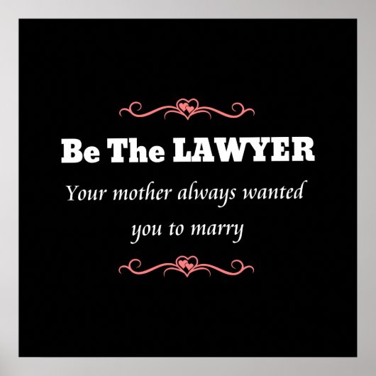 Vrouw van juristen van de rechtenfaculteit Afstude Poster (Voorkant)
