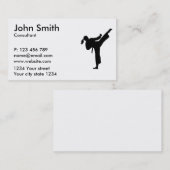 vrouw van Karate Visitekaartje (Voorkant / Achterkant)