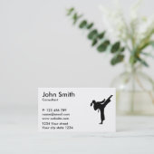 vrouw van Karate Visitekaartje (Staand voorkant)