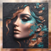 Vrouw van Koper - AI Creatie Raamsticker (Vel 2)