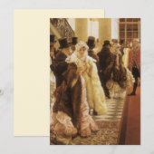 Vrouw van Mode door Tissot,  Victoriaans Kunst (Voorkant / Achterkant)