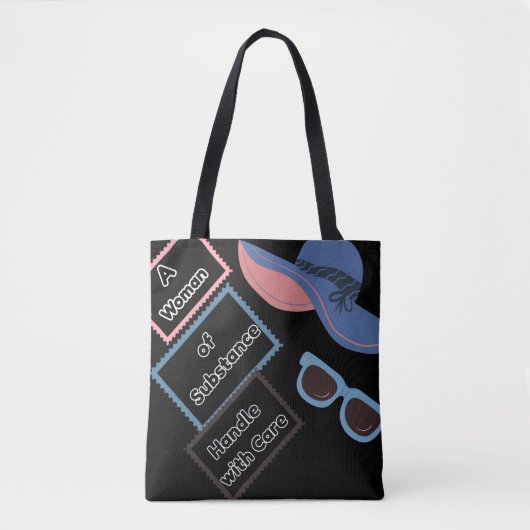 Vrouw van substantie Canvas tas (Voorkant)