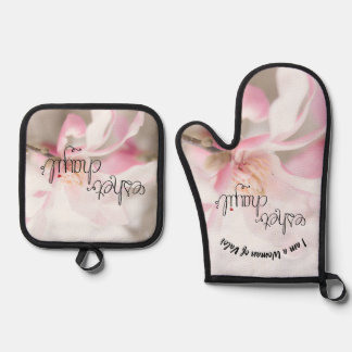 Vrouw van Valor Schort Ovenwant & Pannenlap Set