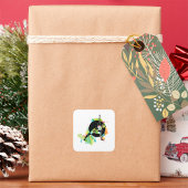 Vrouw: Verblindende illustratie Vierkante Sticker