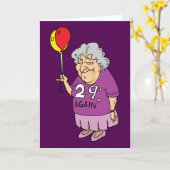 Vrouw Verjaardag 29 Weer Kaart (Gele Bloem)