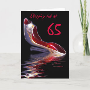 Vrouw Verjaardag Kaart Stilletto 65