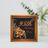 Vrouw verjaart 95 jaar kaart (Staand voorkant)