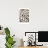 Vrouw veroordelingen op het werk tijdens de Silent Poster (Thuiskantoor)