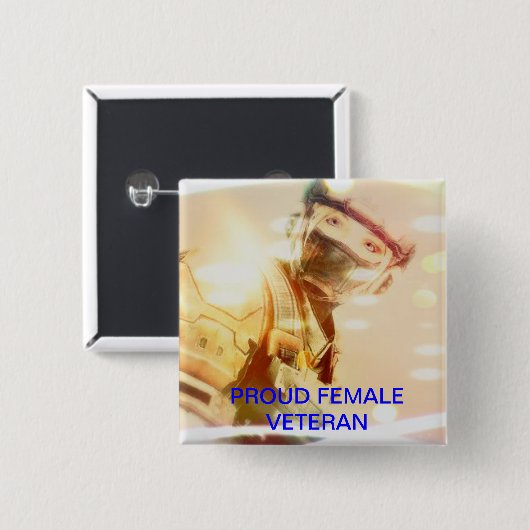 VROUW VETERAN BUTTON (Voorkant /achterkant)