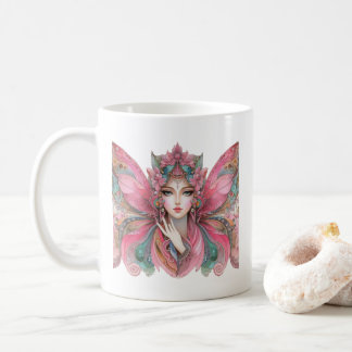 Vrouw Vlinder Koffiemok