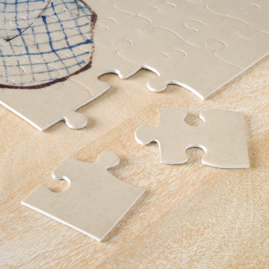 Vrouw volledig Lengte Portret van Katsushika Hokus Legpuzzel (Zijkant)