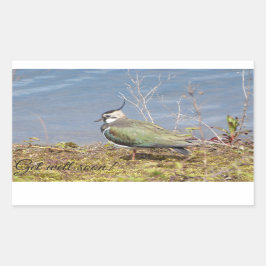 Vrouw voor verlies rechthoekige sticker