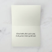 Vrouw-vriendschapsWenskaart Kaart (Binnen)