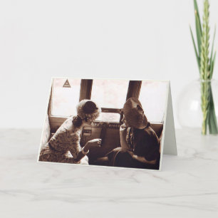 Vrouw-vriendschapsWenskaart Kaart