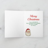 Vrouw Vrolijk Kerstman Feestdagen Kaart (Binnen)