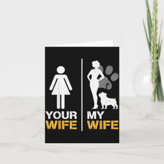 Vrouw Vrouw Engelse Bulldog Huisdier Liefhebber Gr Kaart