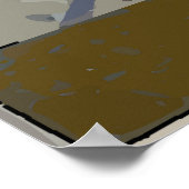  vrouw Walking Dog Poster (Hoek)