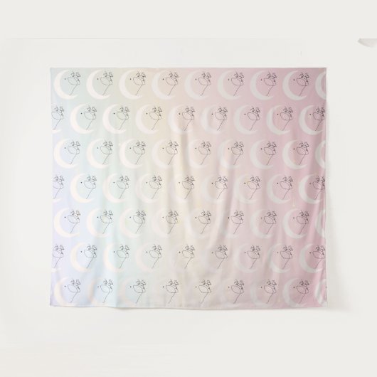 Vrouw Wandkleed (Voorkant (horizontaal))